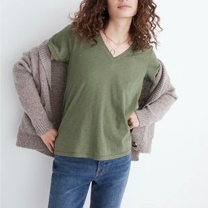 Madewell whisper t medium green